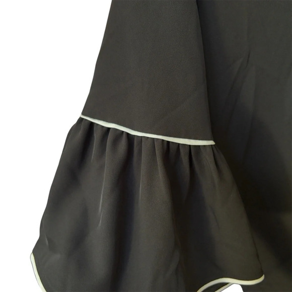 Calvin Klein Cascading Bell Sleeve Blouse - Picture 3 of 6